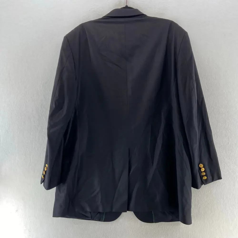 Brooks Brothers Loro Piana Navy Blue Blazer Size 46L‎ Super 120s Wool
